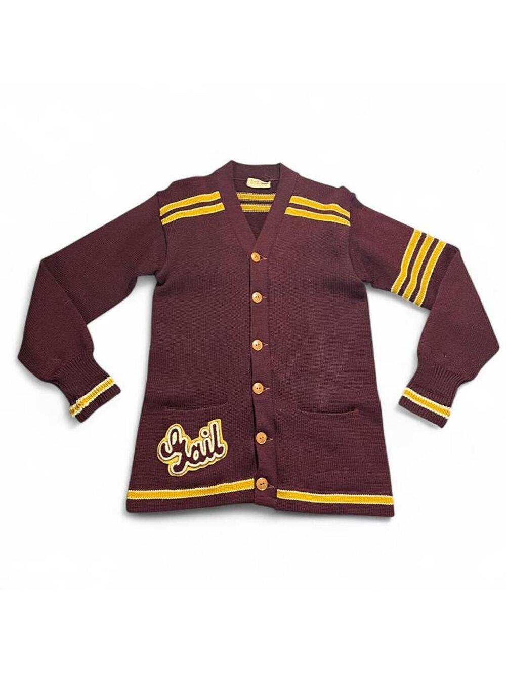 1950s Lindblom H.S. Gail Letterman Wool Varsity Cardigan